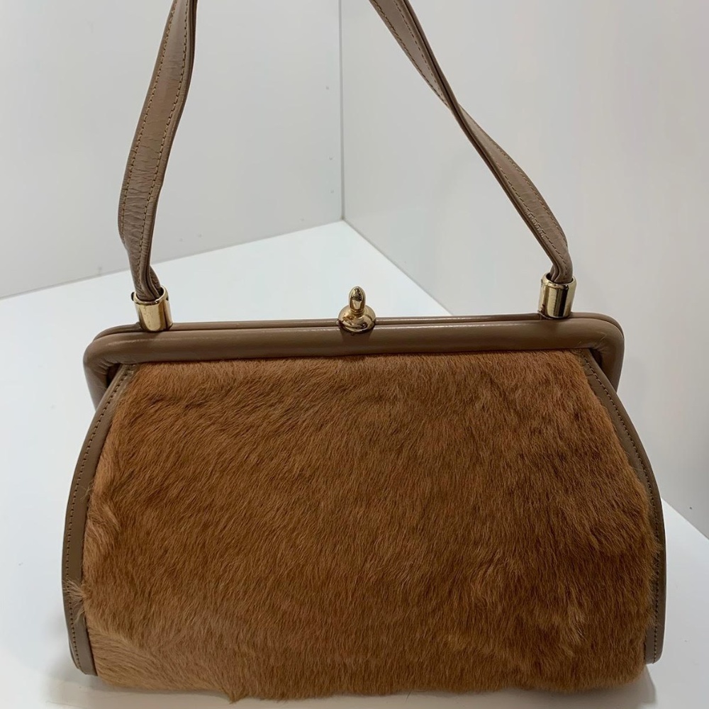RARE Vintage Kangaroo Fur bag, MCM, Australian made 1960's